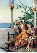Arab or Arabic people and life. Orientalism oil paintings 569 unknow artist